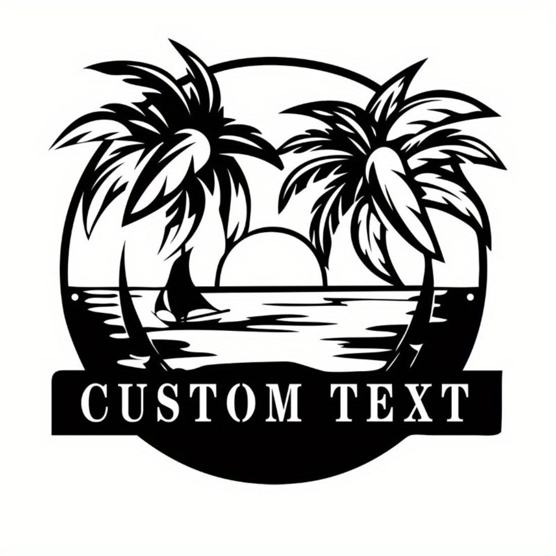 Custom Tailored Personalized Beach Decor Palm Tree Sign Outdoor Sunset Metal Sign M чёрный
Custom Tailored Personalized Beach Decor Palm Tree Sign Outdoor Sunset Metal Sign M чёрный