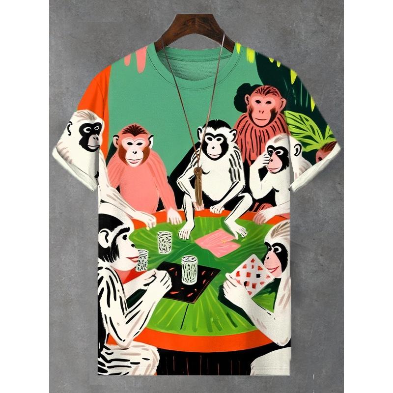 Fun Animals Otter Monkey Wave Graphic 3D Print T-Shirt For Men Summer Fashion Round Neck Tops Loose Short Sleeve T Shirts 6XL
Fun Animals Otter Monkey Wave Graphic 3D Print T-Shirt For Men Summer Fashion Round Neck Tops Loose Short Sleeve T Shirts 6XL