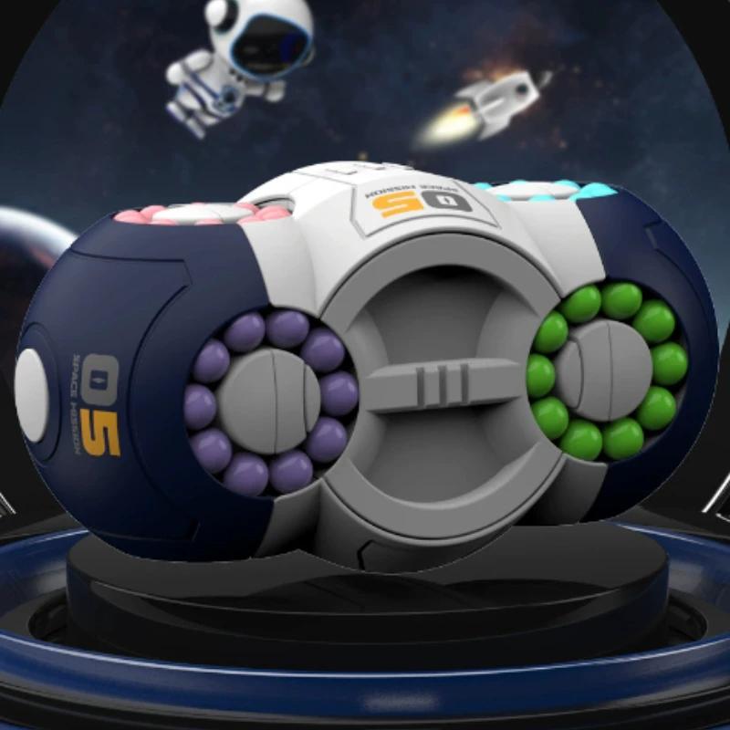 Challenging 3D Cylindrical Cube Puzzle Toy with Vibrant Beads - Magic Bean Gyro Spinning Slider Game,Ideal for Adults & Teens синий
Challenging 3D Cylindrical Cube Puzzle Toy with Vibrant Beads - Magic Bean Gyro Spinning Slider Game,Ideal for Adults & Teens синий