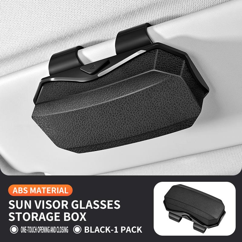 Newest Clip-On Car Sunglasses Case Anti-Scratch Glasses Durable Sunshade Box Holder Auto Sun Visor Glasses Storage Accessories чёрный
Newest Clip-On Car Sunglasses Case Anti-Scratch Glasses Durable Sunshade Box Holder Auto Sun Visor Glasses Storage Accessories чёрный