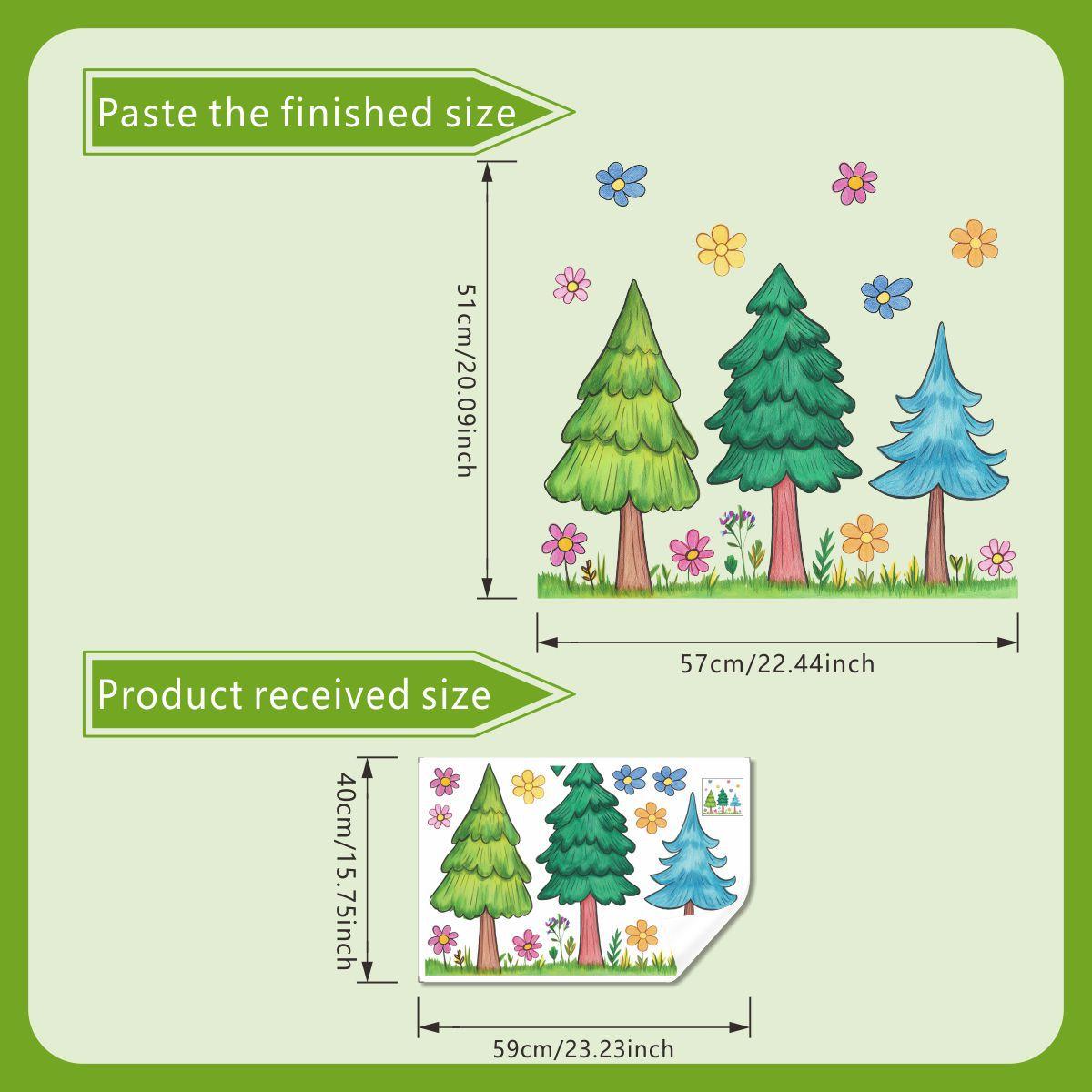 Мультяшные наклейки на окна с деревьями и цветами, Наклейки для украшения дверей и окон детского сада, Полупрозрачные наклейки на стекло для детской комнаты 40*60cm
Мультяшные наклейки на окна с деревьями и цветами, Наклейки для украшения дверей и окон детского сада, Полупрозрачные наклейки на стекло для детской комнаты 40*60cm
