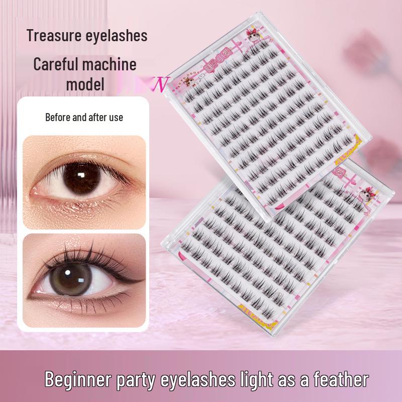 Oxygen Sweetheart C Curl Glue-Free Natural False Eyelashes - Lively, Photogenic, Segmented Comic Eye Style
Oxygen Sweetheart C Curl Glue-Free Natural False Eyelashes - Lively, Photogenic, Segmented Comic Eye Style