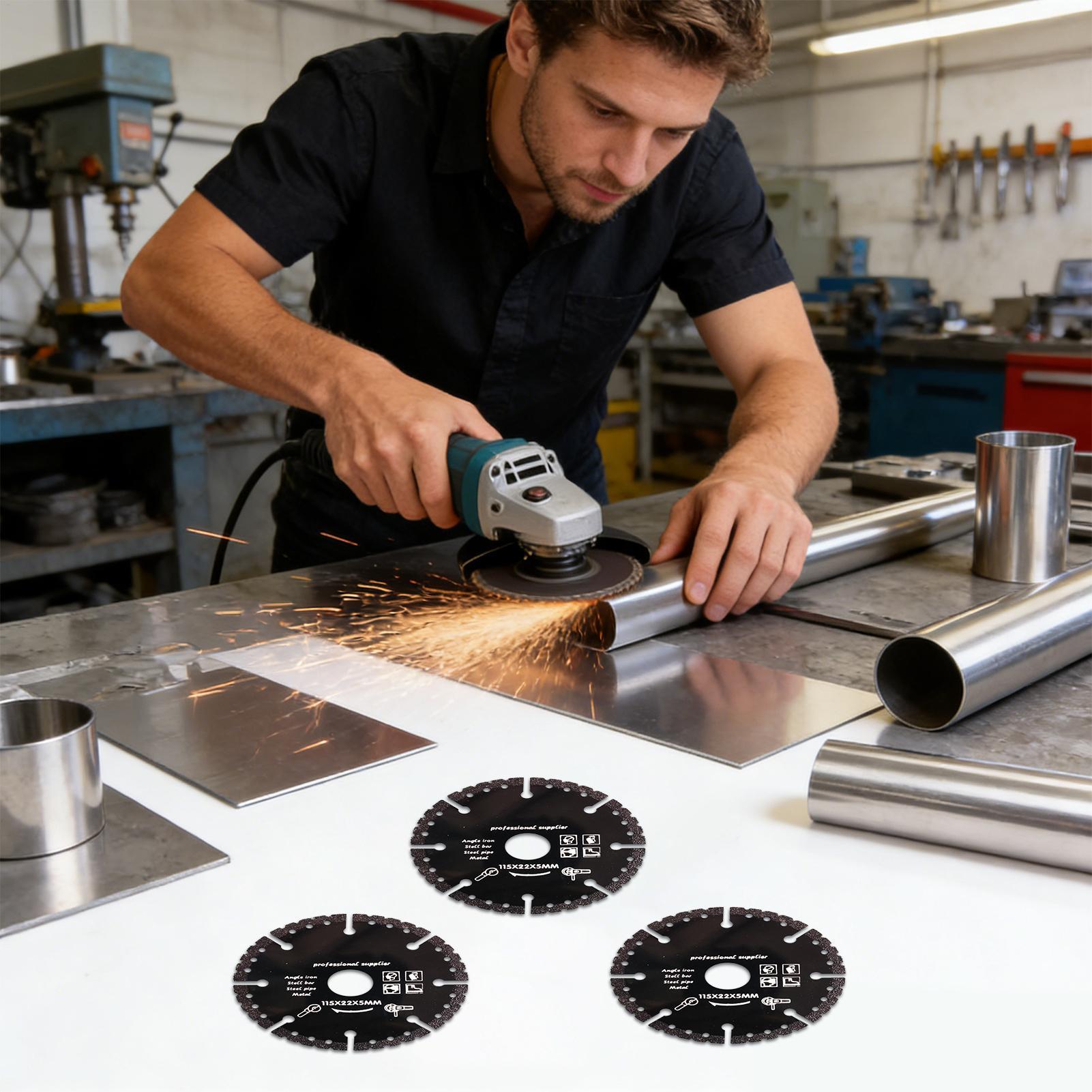 Angle Grinder Cutting Disc 3-Piece Heavy-Duty Multi-Purpose Grinder Cutting Wheel For Aluminum For Abrasive Marble Steel Wood China Mainland
Angle Grinder Cutting Disc 3-Piece Heavy-Duty Multi-Purpose Grinder Cutting Wheel For Aluminum For Abrasive Marble Steel Wood China Mainland