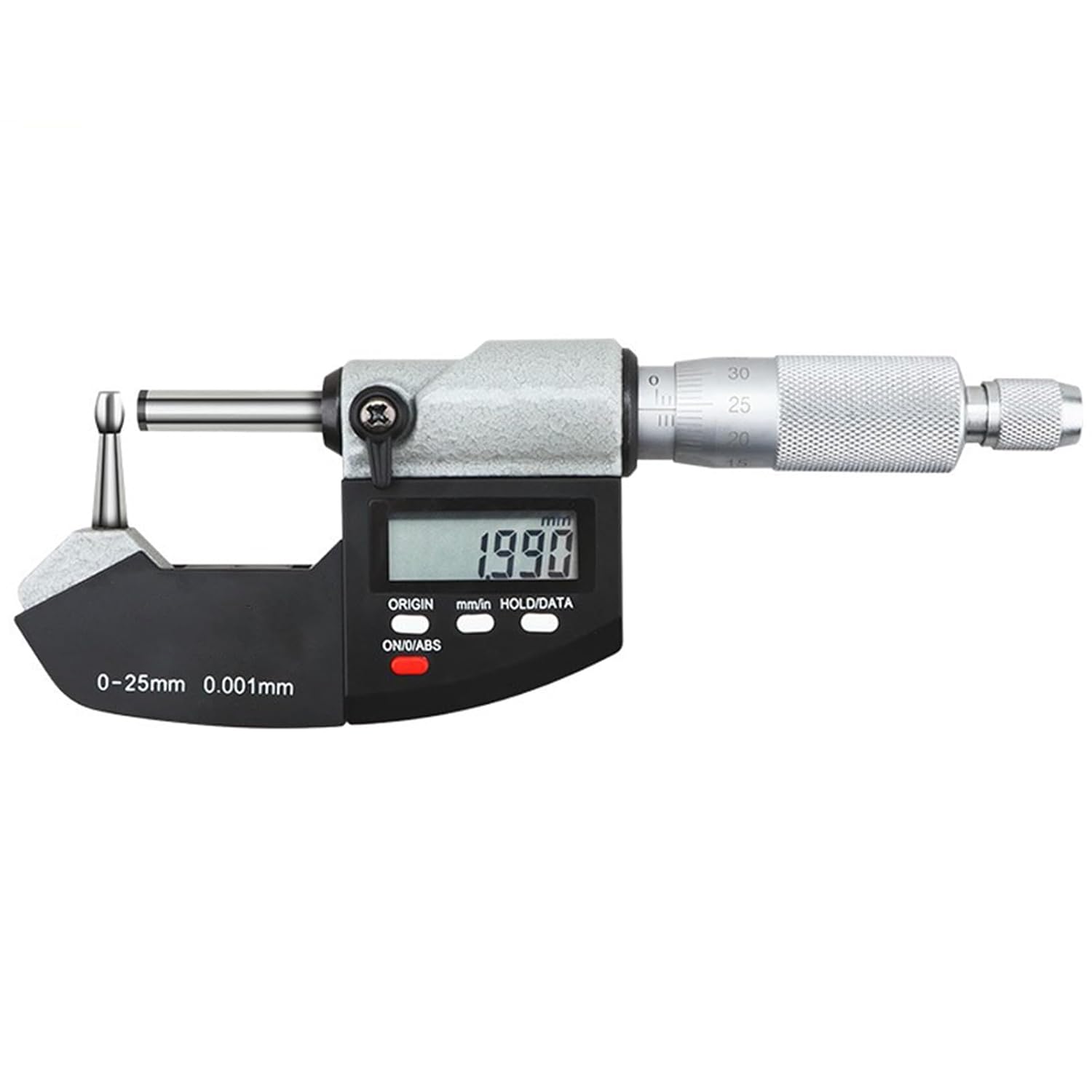 Reloading Micrometer Tube Ball Spherical Anvil Digital Electronic Micrometer Measuring Tool 0-1 /0-25mm Inch/Metric Reloading Micrometer
Reloading Micrometer Tube Ball Spherical Anvil Digital Electronic Micrometer Measuring Tool 0-1 /0-25mm Inch/Metric Reloading Micrometer