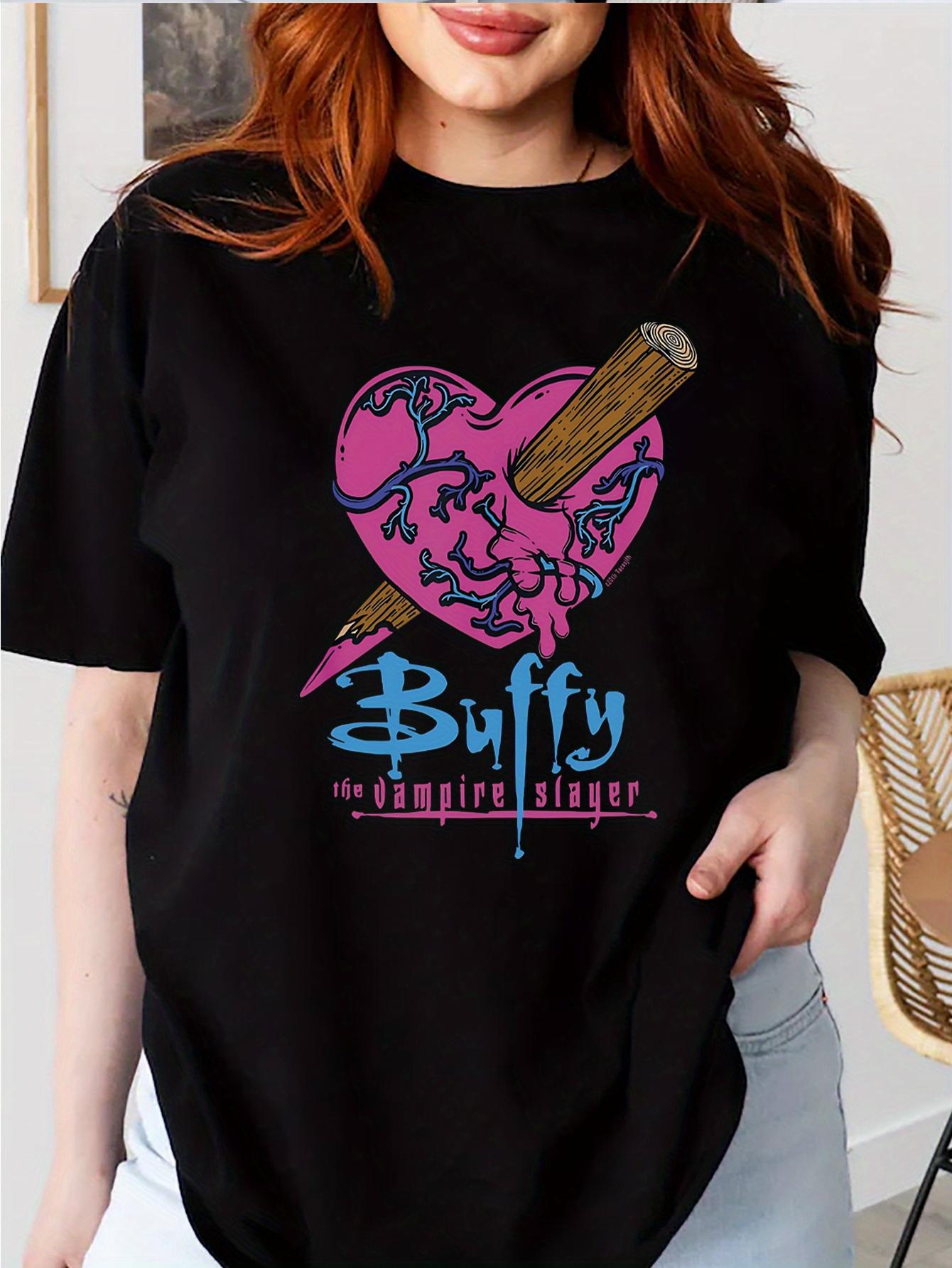 Women s Buffy The Vampire Slayer Heart Pencil T-Shirt Leisure Fashion Short Sleeve Cotton T-shirt Summer Brand Streetwear Top 4XL
Women s Buffy The Vampire Slayer Heart Pencil T-Shirt Leisure Fashion Short Sleeve Cotton T-shirt Summer Brand Streetwear Top 4XL
