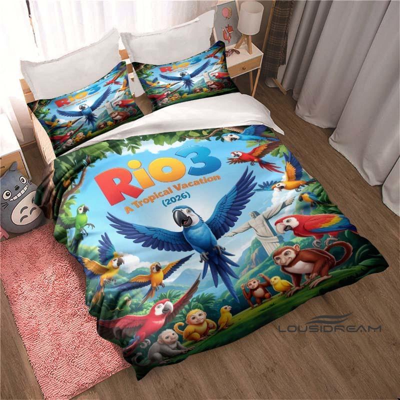 2026 New 3D Printed Animated Film Rio 2 Duvet Cover and Pillowcase Set, Children s Bedding Set, Bedroom Decoration, Holiday Gi 135x200cm
2026 New 3D Printed Animated Film Rio 2 Duvet Cover and Pillowcase Set, Children s Bedding Set, Bedroom Decoration, Holiday Gi 135x200cm
