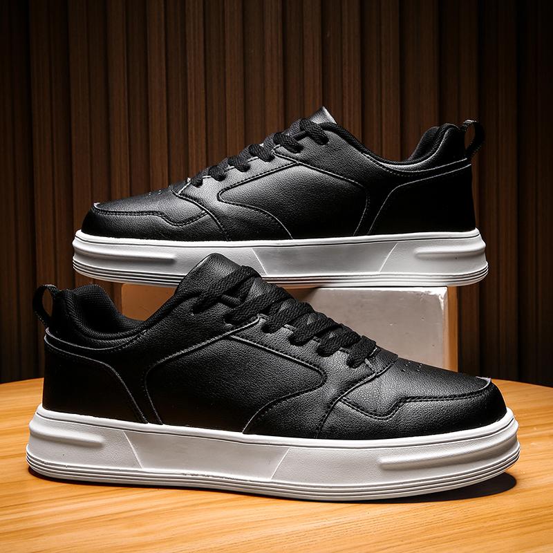 Men Outdoor Leather Shoes Flat Classic Black Sports Shoes Lace up Skateboard Walking White Leisure Running Sneakers
Men Outdoor Leather Shoes Flat Classic Black Sports Shoes Lace up Skateboard Walking White Leisure Running Sneakers