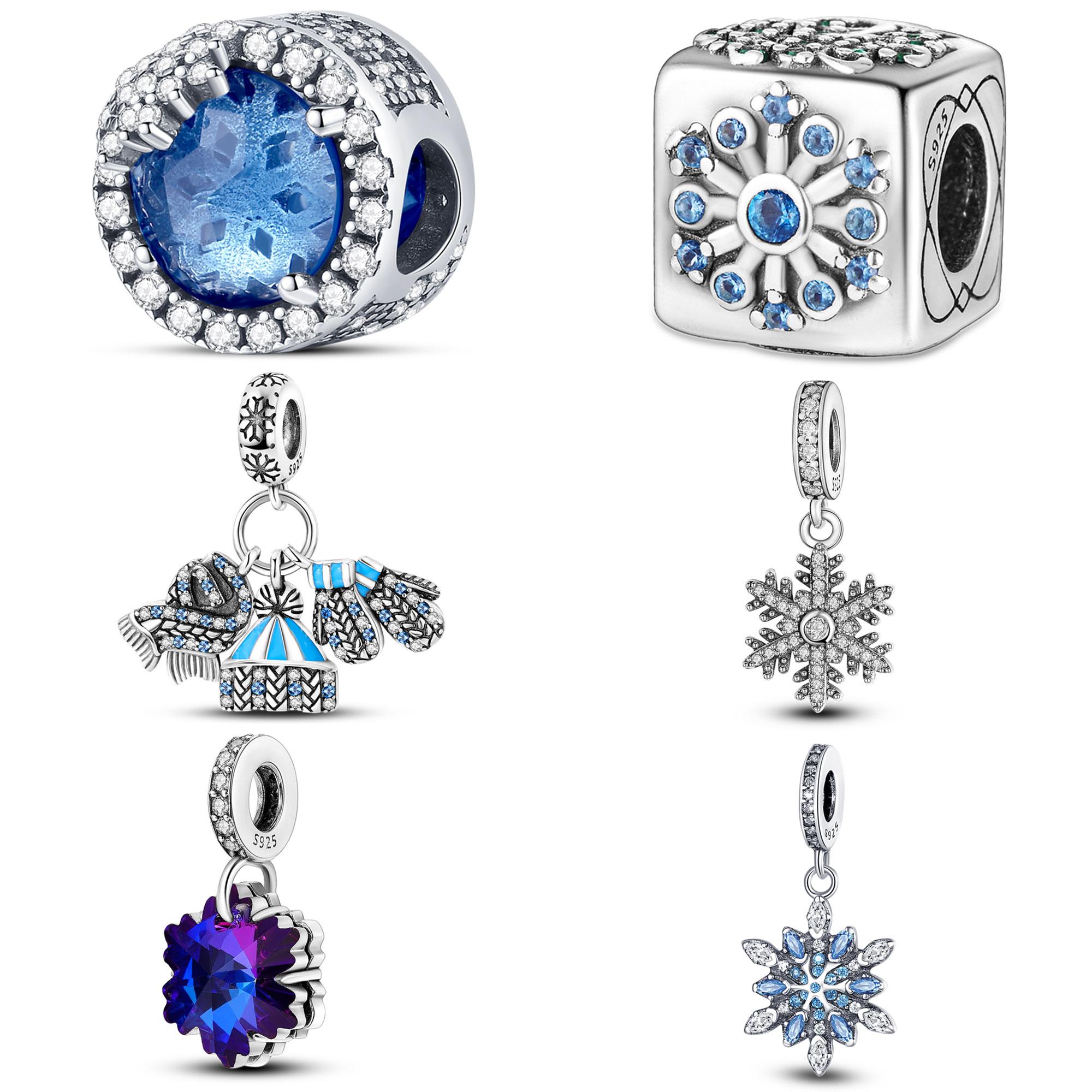 Fashion 925 Sterling Silver Dangle Charm Beads Winter Snow Fit Original Bracelet DIY For Pendant Necklace Making Women
Fashion 925 Sterling Silver Dangle Charm Beads Winter Snow Fit Original Bracelet DIY For Pendant Necklace Making Women