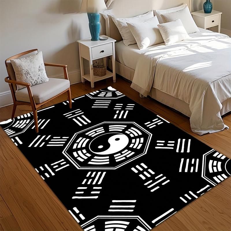 Yin Yang Bagua Pattern Soft Area Rug Non Slip Decorative Floor Mat for Living Room Bedroom Kids Room Oriental Style 40X60cm
Yin Yang Bagua Pattern Soft Area Rug Non Slip Decorative Floor Mat for Living Room Bedroom Kids Room Oriental Style 40X60cm