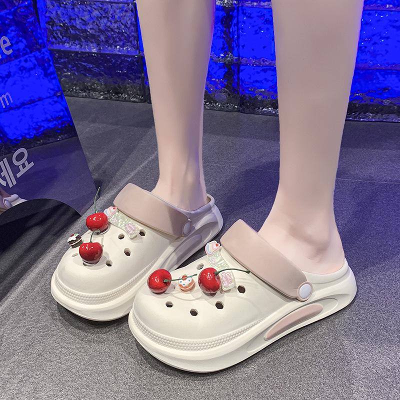 Spring and summer wear deodorant hole shoes EVA women s thick-soled sweet height-increasing slippers breathable slippers 36/37 синій
Spring and summer wear deodorant hole shoes EVA women s thick-soled sweet height-increasing slippers breathable slippers 36/37 синій