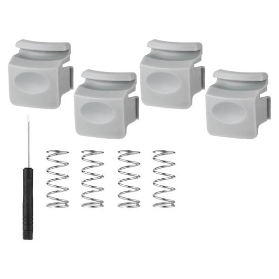 4 шт. Запасные части для кнопок бутылки с водой для крышки Owala FreeSip Идеальное уплотнение для предотвращения капель Легко заменять и эксплуатировать аксессуар для бутылки с водой 4pcs серый