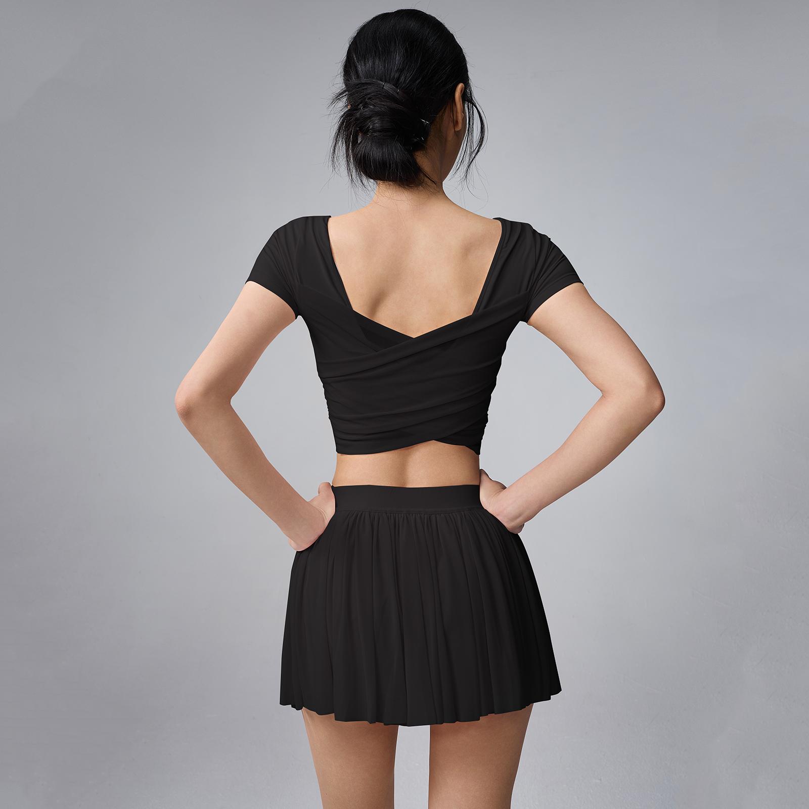 Women s Mesh Back Yoga Suit Set, Women s Summer Quick Drying Slim Fit Short Sleeved Two-piece Set, Pilates Training And Fitness Sports Top L чёрный
Women s Mesh Back Yoga Suit Set, Women s Summer Quick Drying Slim Fit Short Sleeved Two-piece Set, Pilates Training And Fitness Sports Top L чёрный