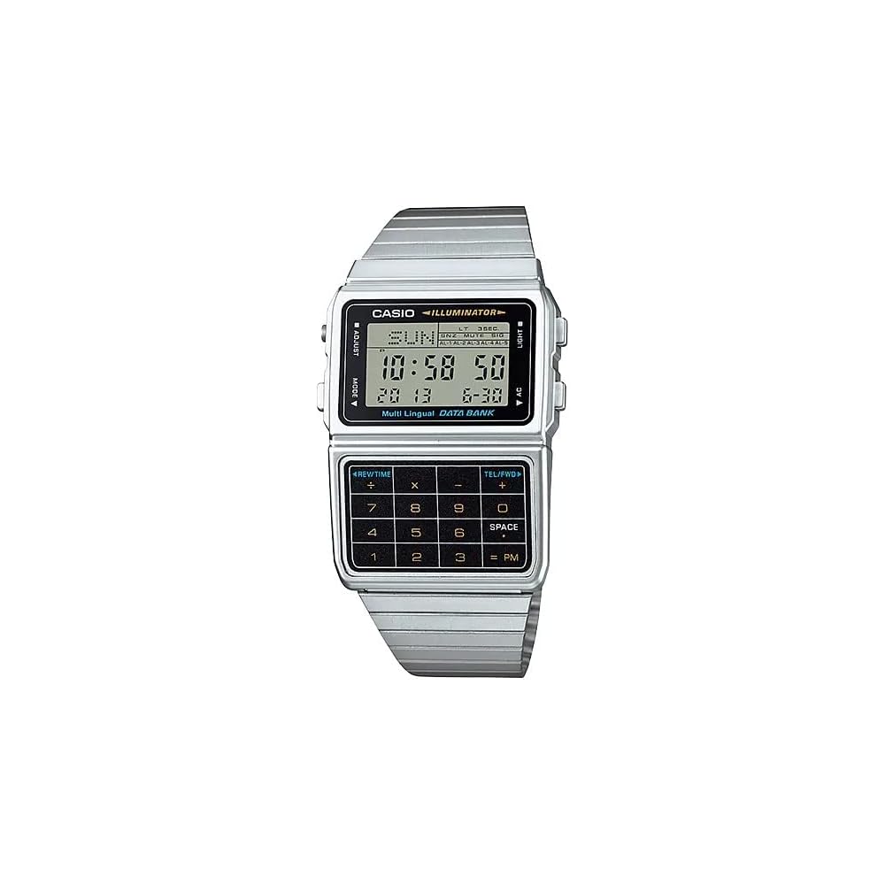 Casio Data Bank DBC-611-1 Digital Watch Men s Silver Black Stainless Steel
Casio Data Bank DBC-611-1 Digital Watch Men s Silver Black Stainless Steel
