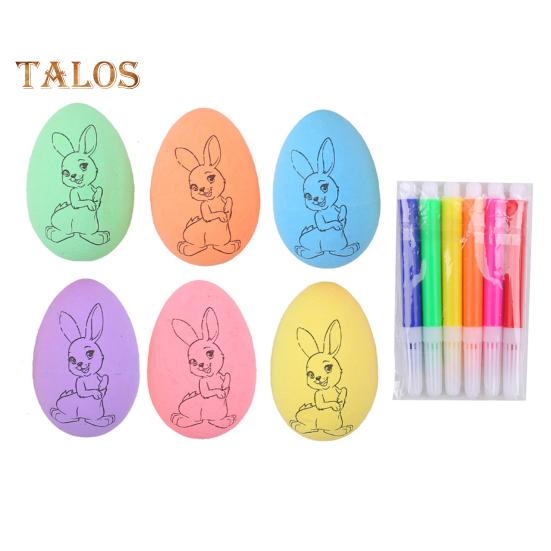 Набор для самостоятельной росписи пасхальных яиц из 6 предметов с 6 цветными ручками, раскрашиваемый кролик, цыпленок, красочное белое яйцо, набор для художественного творчества, набор для украшения яиц из пенопласта своими руками, яйцо B
Набор для самостоятельной росписи пасхальных яиц из 6 предметов с 6 цветными ручками, раскрашиваемый кролик, цыпленок, красочное белое яйцо, набор для художественного творчества, набор для украшения яиц из пенопласта своими руками, яйцо B