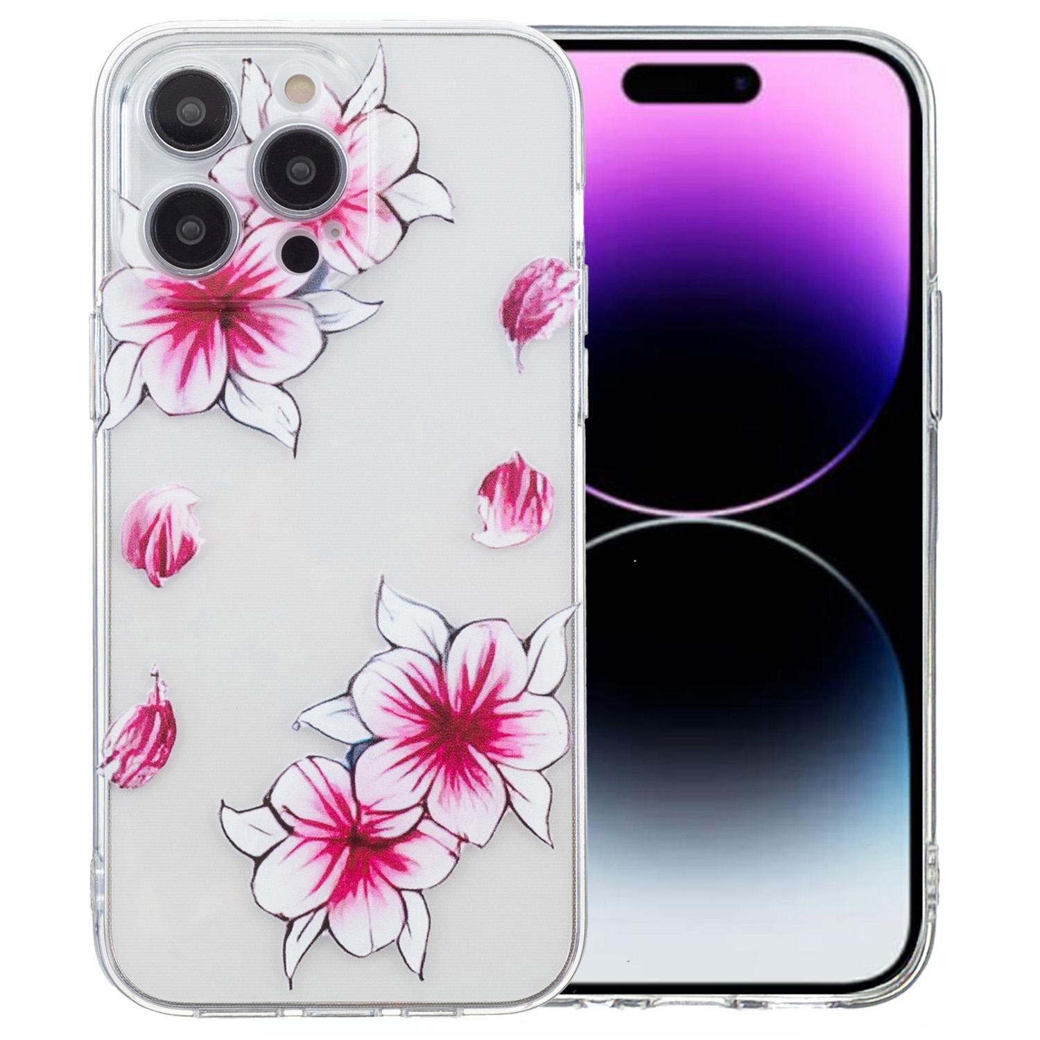 For iPhone 16 Pro Case Transparent Edge TPU Phone Cover Pattern Printing Cherry Blossom
For iPhone 16 Pro Case Transparent Edge TPU Phone Cover Pattern Printing Cherry Blossom