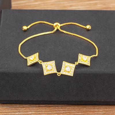 Nidin Charm Zircon Geometric Shape Bracelet Adjustable 15 Styles Gold Color Link Chain Jewelry Women s Personality Party Gift
Nidin Charm Zircon Geometric Shape Bracelet Adjustable 15 Styles Gold Color Link Chain Jewelry Women s Personality Party Gift