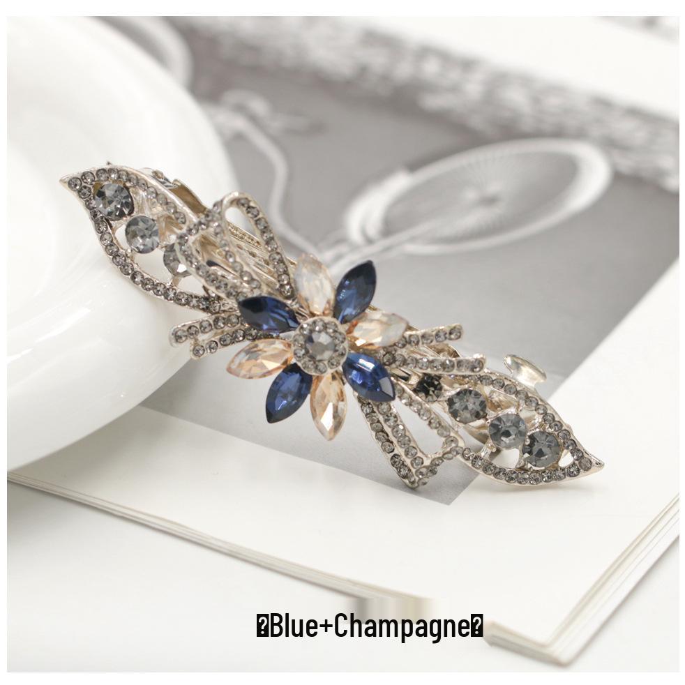 Страз Сплав Заколка для волос для женщин - 8 см Праздничная заколка-автомат, Зажим для хвоста и верха на затылке синий/шампанского
Страз Сплав Заколка для волос для женщин - 8 см Праздничная заколка-автомат, Зажим для хвоста и верха на затылке синий/шампанского