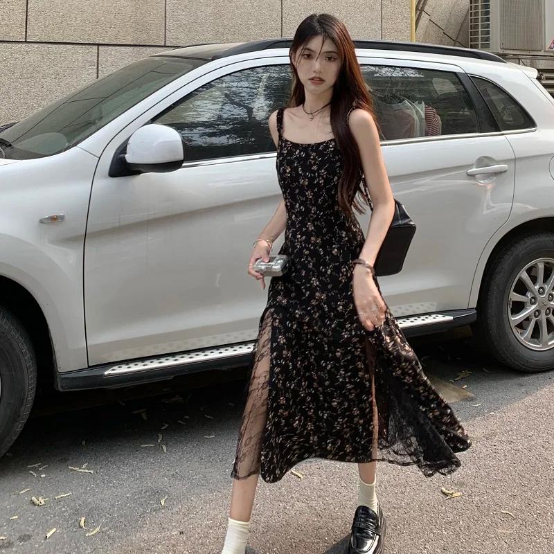 Y2k винтажное черное платье с цветочным принтом женское корейское стильное сетчатое цельное платье с нерегулярным разрезом длинные шифоновые платья феи летние
Y2k винтажное черное платье с цветочным принтом женское корейское стильное сетчатое цельное платье с нерегулярным разрезом длинные шифоновые платья феи летние