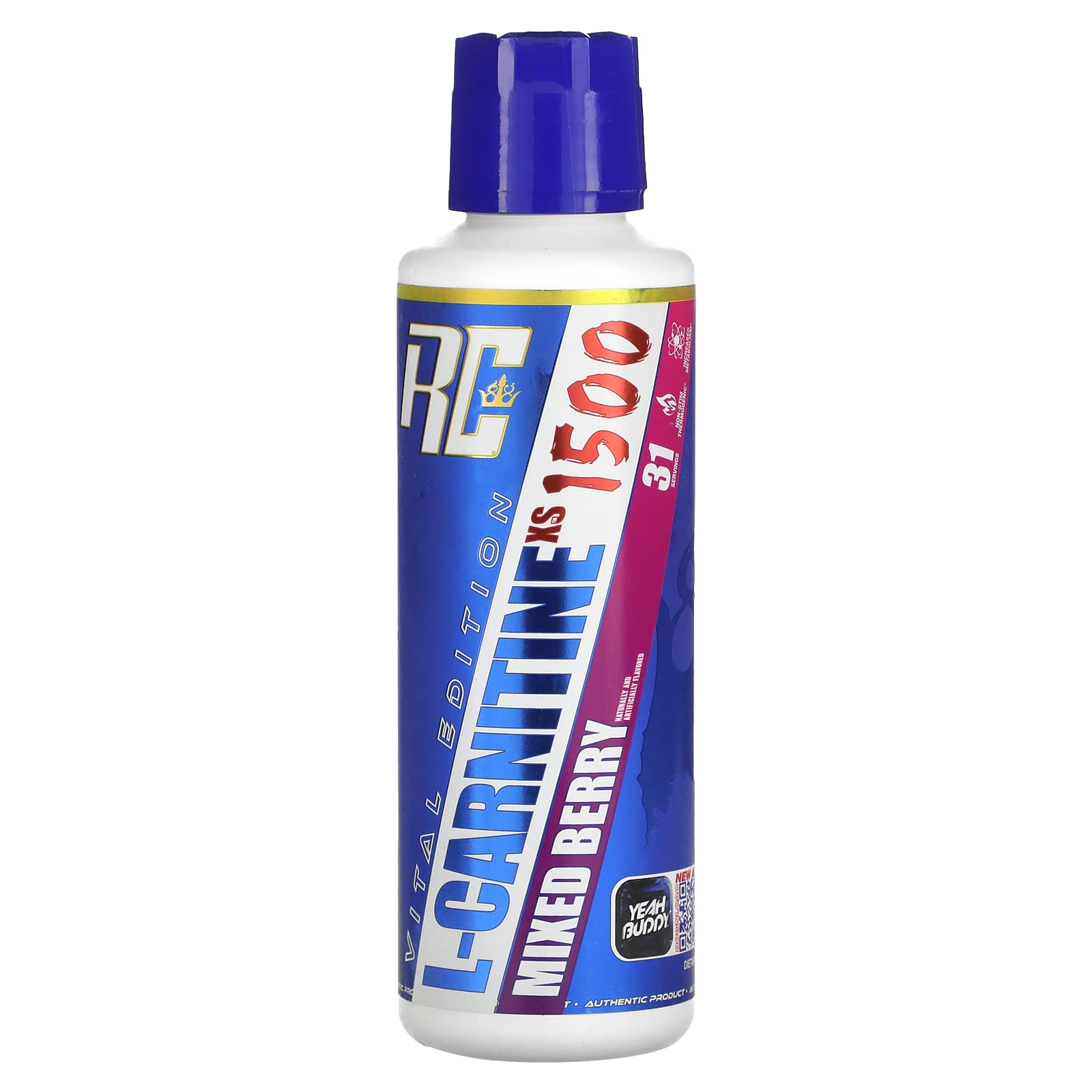 Ronnie Coleman, Vital Edition, L-CarnitineXS 1500, Mixed Berry Flavor, 16 fl oz (473.28 ml)
Ronnie Coleman, Vital Edition, L-CarnitineXS 1500, Mixed Berry Flavor, 16 fl oz (473.28 ml)