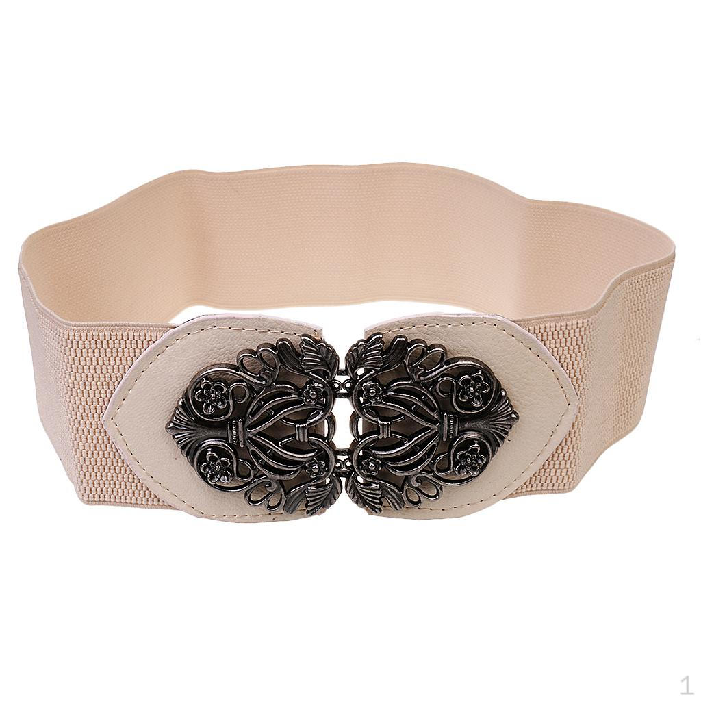 PU Leather Wide Waist Belt with Elastic Buckle Costume Jewelry Accessories Style 3/Beige
PU Leather Wide Waist Belt with Elastic Buckle Costume Jewelry Accessories Style 3/Beige