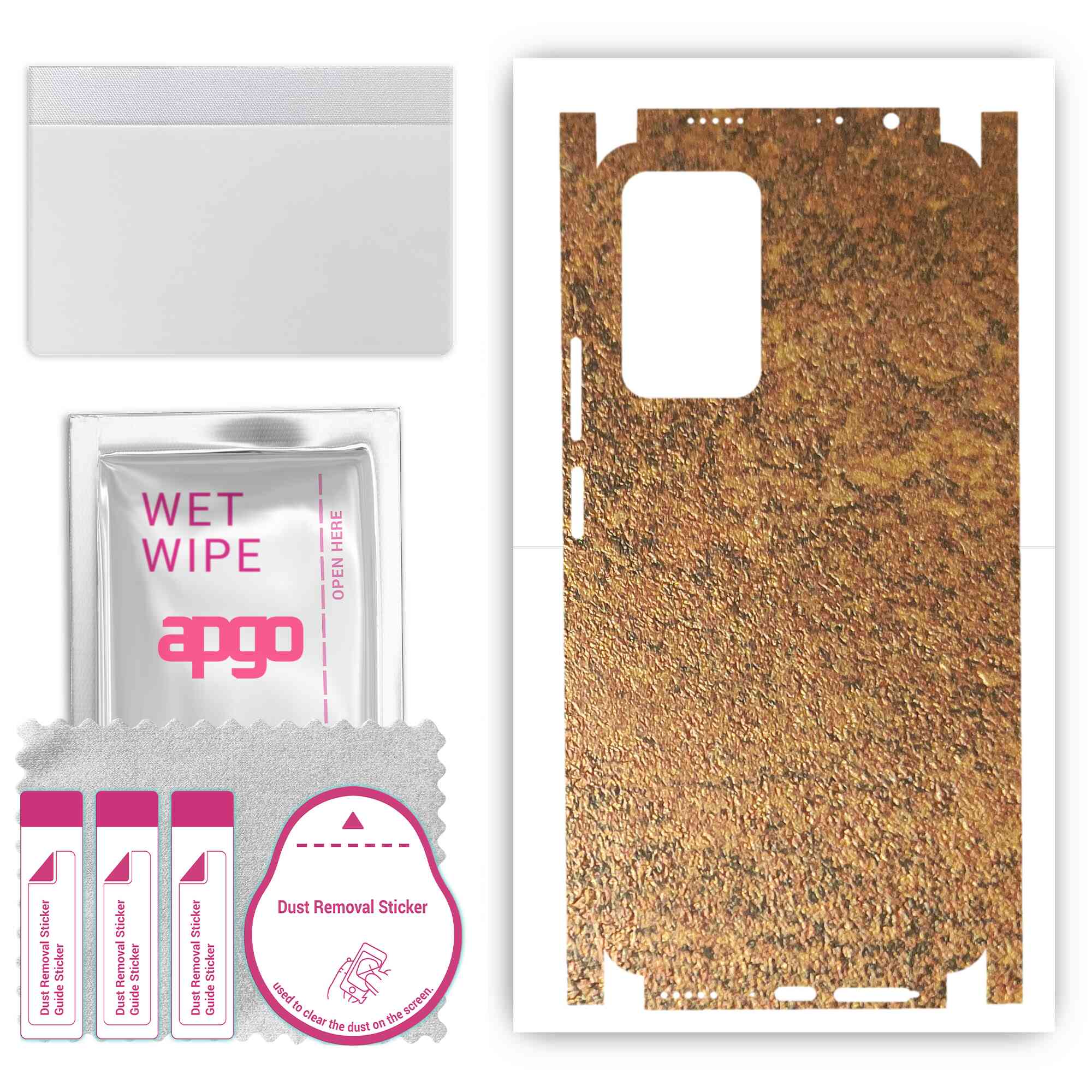 apgo Protective Skin Sticker for the back+sides compatible with Xiaomi 11i, Full Wrap Film, Foil, Vinyl - Pattern Rusty Copper
apgo Protective Skin Sticker for the back+sides compatible with Xiaomi 11i, Full Wrap Film, Foil, Vinyl - Pattern Rusty Copper