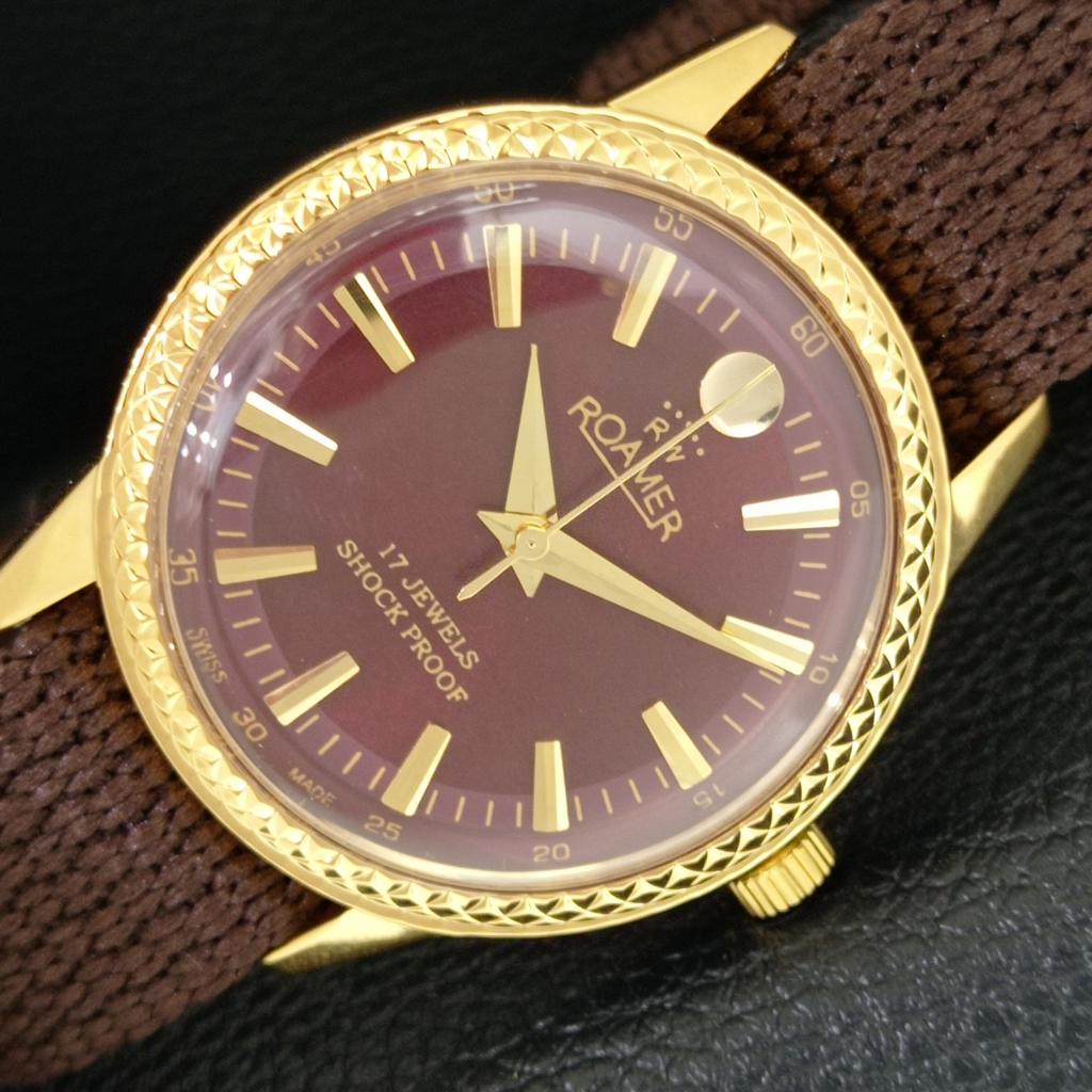 REFURBISHED VINTAGE HAND-WINDING SWISS MENS MAROON COLOR DIAL WATCH a707322-1
REFURBISHED VINTAGE HAND-WINDING SWISS MENS MAROON COLOR DIAL WATCH a707322-1