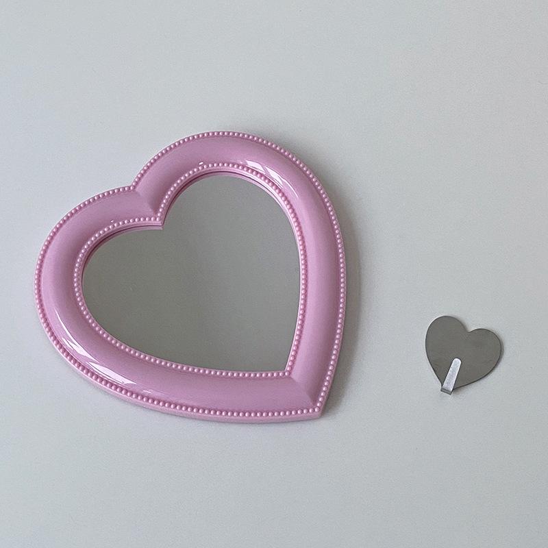 Korean Heart Shape Mirror Ins Style Wall Mounted Desktop Dual Purpose Small Makeup Mirror Decoration Portable Creativity Gift 17x19cm розовый
Korean Heart Shape Mirror Ins Style Wall Mounted Desktop Dual Purpose Small Makeup Mirror Decoration Portable Creativity Gift 17x19cm розовый