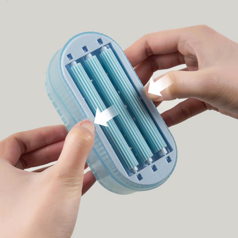 Multifunctional Soap Box Roller Brush Type Soap Dish Holder Household Bathroom Laundry Soap Drain Box Non-Slip Foam Bubbler синий
Multifunctional Soap Box Roller Brush Type Soap Dish Holder Household Bathroom Laundry Soap Drain Box Non-Slip Foam Bubbler синий