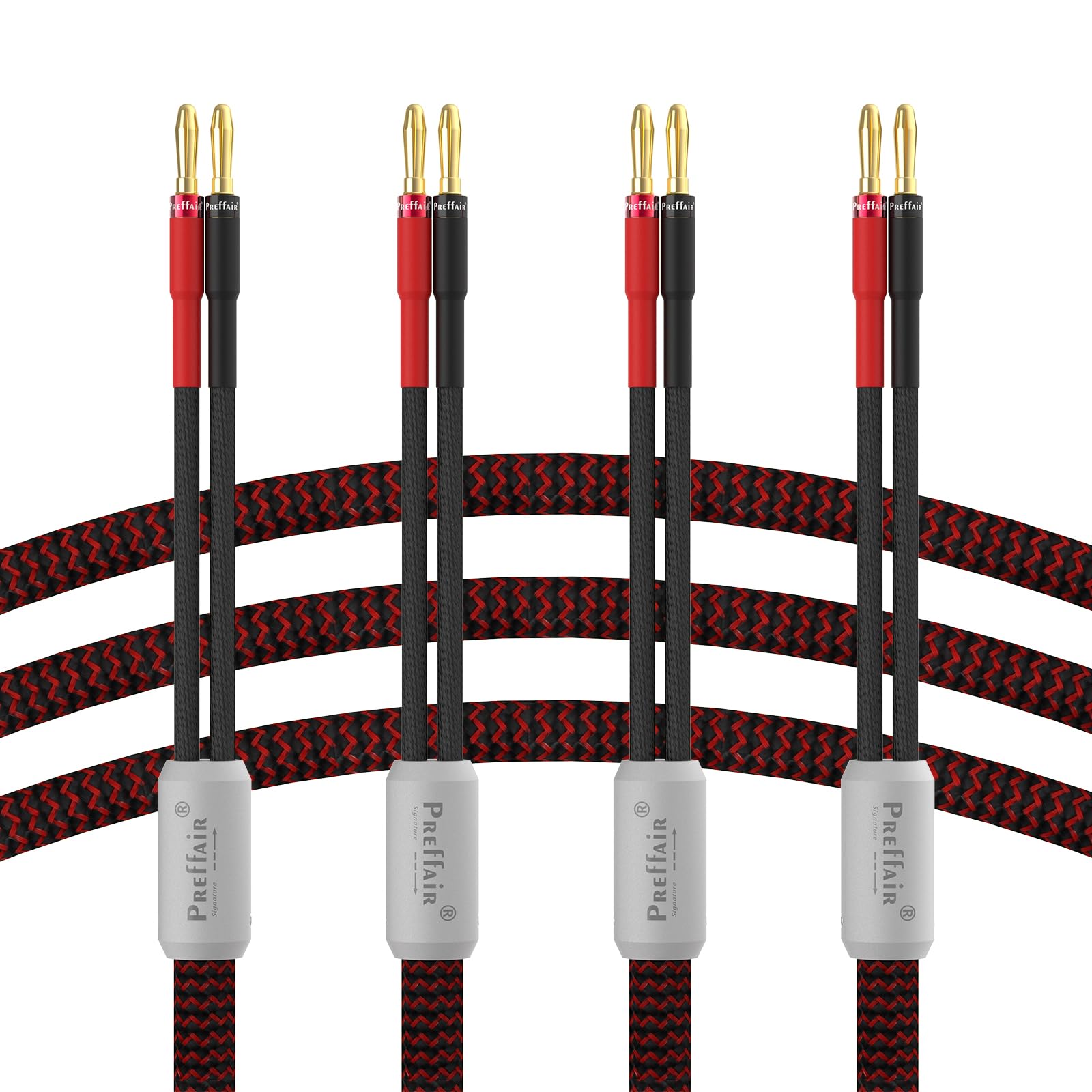 Preffair 13 AWG Speaker Solid Wire with Banana Plug High Copper OFC Speaker Cable with Magnetic Ring Hi-Fi Wire, Terminals, Anti-EMI/RFI Oxygen-Free
Preffair 13 AWG Speaker Solid Wire with Banana Plug High Copper OFC Speaker Cable with Magnetic Ring Hi-Fi Wire, Terminals, Anti-EMI/RFI Oxygen-Free