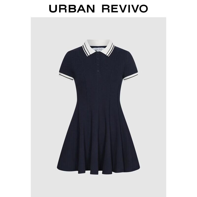 UR2026 Women s Striped Colorblock Polo Mini Dress L
UR2026 Women s Striped Colorblock Polo Mini Dress L