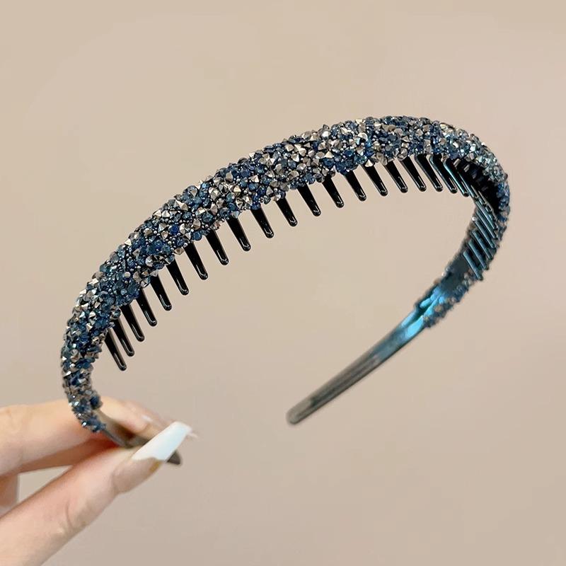 1pc Shiny Rhinestone Toothed Anti Slip Face Wash Strap,recommended By Fashionistas,high Cost-effective Women s Hair Accessories синий
1pc Shiny Rhinestone Toothed Anti Slip Face Wash Strap,recommended By Fashionistas,high Cost-effective Women s Hair Accessories синий