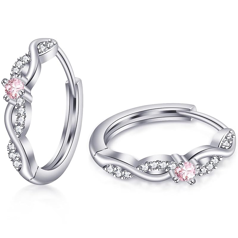 SK.Whiee earrings ladies Popularity Compatible with metal allergies hoop earrings pink birthstone Lucky love silver 925 18k gold platinum plated
SK.Whiee earrings ladies Popularity Compatible with metal allergies hoop earrings pink birthstone Lucky love silver 925 18k gold platinum plated