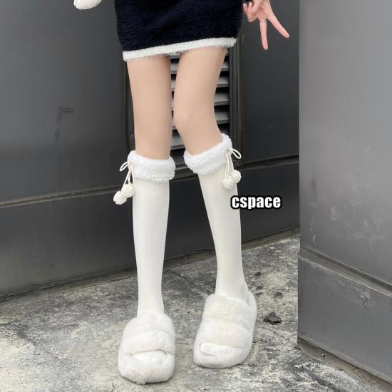 Milky white women s autumn and winter thickened warm calf socks with bow and pom-pom, mid-calf and knee-high stacked socks in Japanese style jk Average Size
Milky white women s autumn and winter thickened warm calf socks with bow and pom-pom, mid-calf and knee-high stacked socks in Japanese style jk Average Size