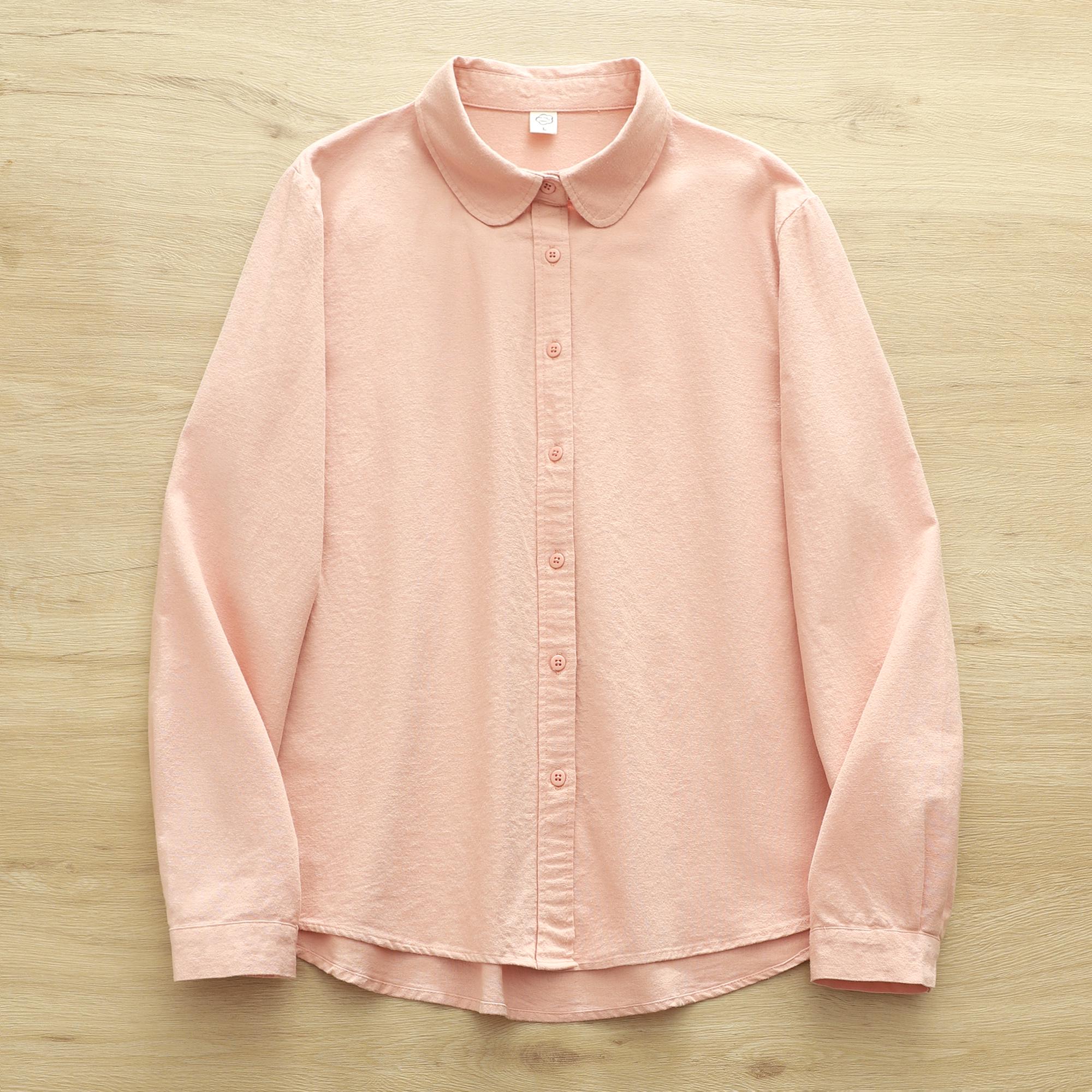 Women s Brushed Long-Sleeve Shirt with Literary Doll Collar, Perfect for Layering or Inner Wear L (Recommended 110-130 lbs)
Women s Brushed Long-Sleeve Shirt with Literary Doll Collar, Perfect for Layering or Inner Wear L (Recommended 110-130 lbs)