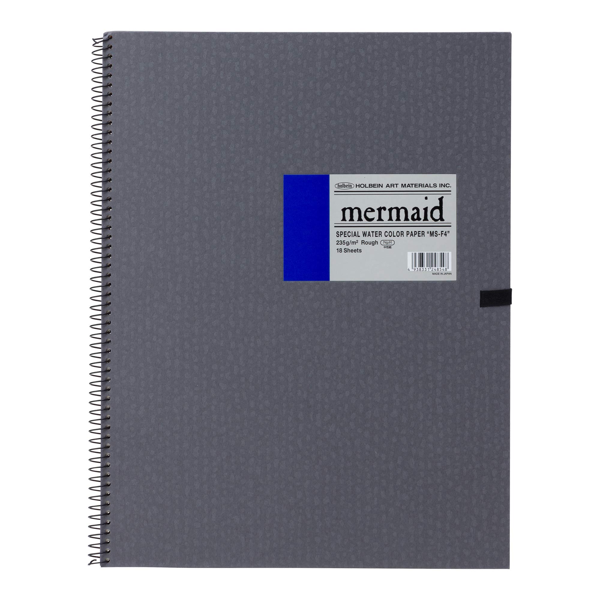 Holbein Mermaid Watercolor Paper Coarse 235g F4 size 18 sheets spring binding 270557 MS-F4
Holbein Mermaid Watercolor Paper Coarse 235g F4 size 18 sheets spring binding 270557 MS-F4