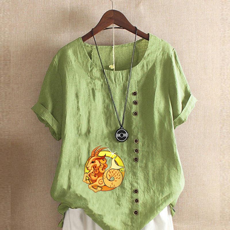 Женская мода Antelope Printed с круглым вырезом и коротким рукавом футболка повседневная хлопковая льняная рубашка с рисунком свободная летняя блузка топы 5XL зелёный
Женская мода Antelope Printed с круглым вырезом и коротким рукавом футболка повседневная хлопковая льняная рубашка с рисунком свободная летняя блузка топы 5XL зелёный