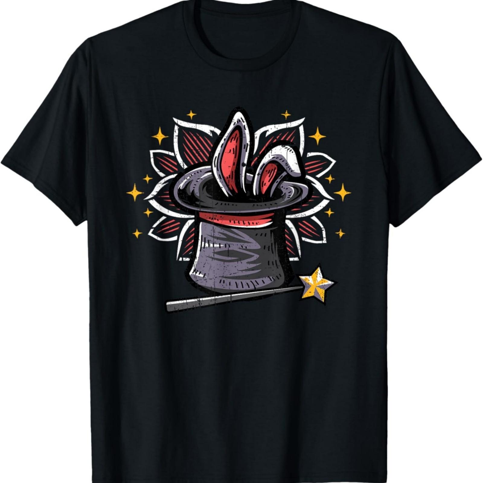 Magic Magician Hat Rabbit In A Hat Magic Wand Distressed T-Shirt XXXXXL різнокольоровий
Magic Magician Hat Rabbit In A Hat Magic Wand Distressed T-Shirt XXXXXL різнокольоровий