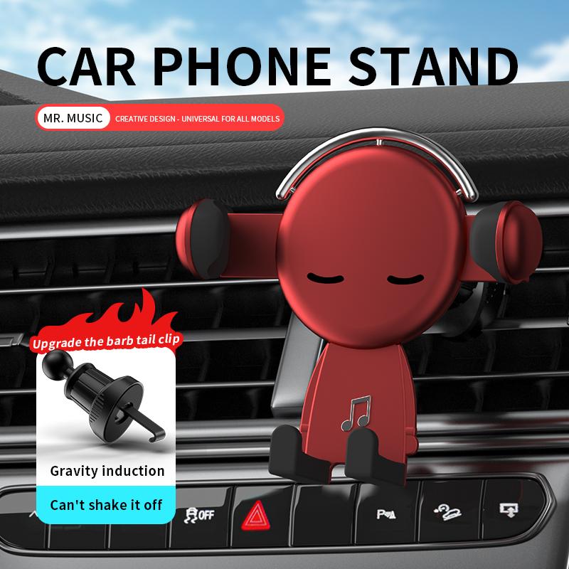 Gravity Car Phone Holder Air Vent Clip Smile Face Mount Mobile Cell Stand GPS Support For iPhone Pro Max Xiaomi Samsung червоний
Gravity Car Phone Holder Air Vent Clip Smile Face Mount Mobile Cell Stand GPS Support For iPhone Pro Max Xiaomi Samsung червоний