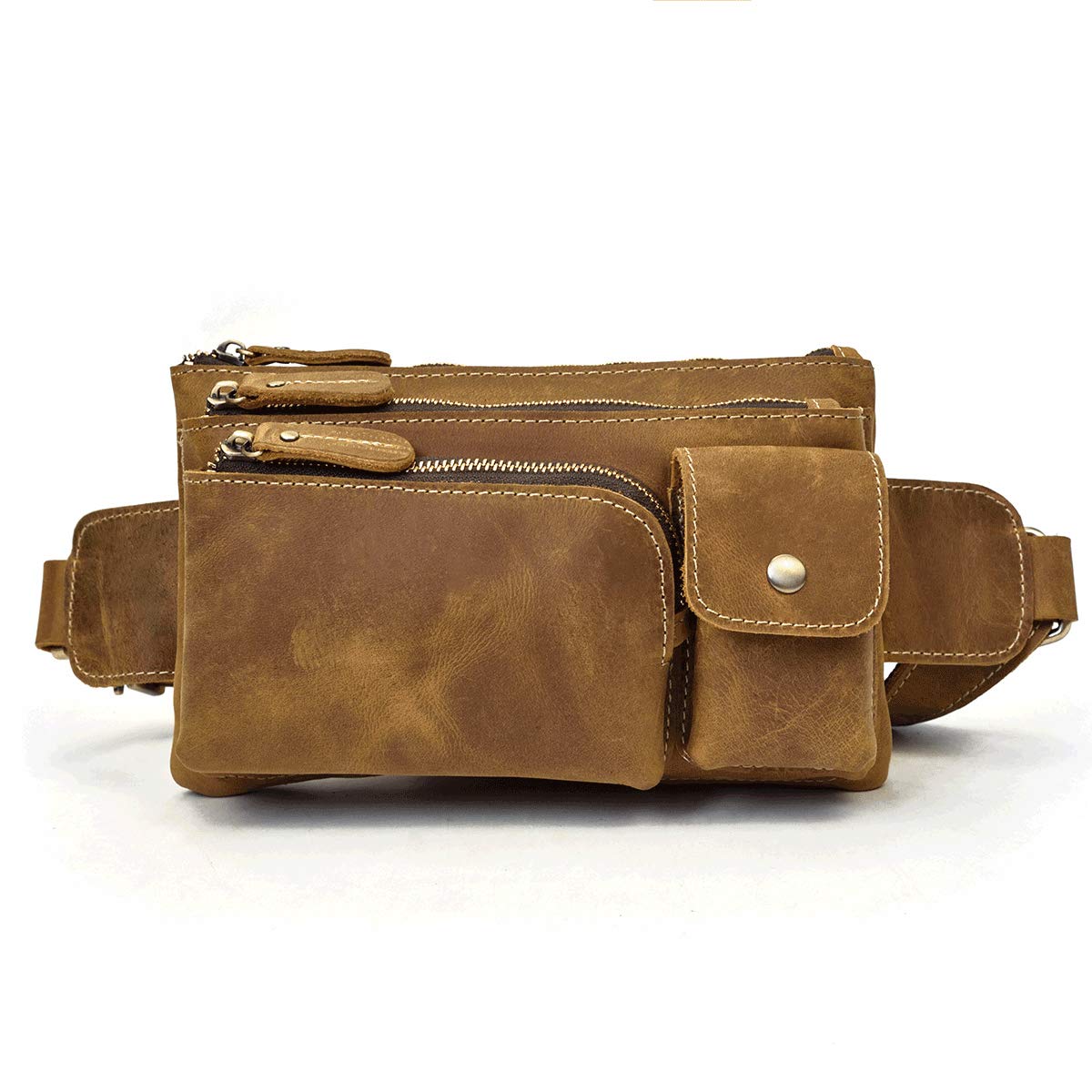 Luufan Waist Bag Genuine Leather Body Bag 2way One Shoulder Bag Thick Leather Crossbody Bag Waist Pouch for Work Lightweight Wallet Storage Men s світло-коричневого кольору
Luufan Waist Bag Genuine Leather Body Bag 2way One Shoulder Bag Thick Leather Crossbody Bag Waist Pouch for Work Lightweight Wallet Storage Men s світло-коричневого кольору