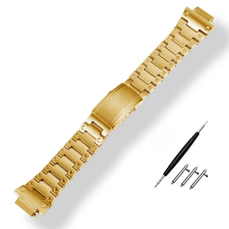 Stainless Steel Watchband for casio gshock GW-M5610 DW5600 GW-5000 GBM-2100 GA2100 GM5600 GM2100 watch band solid steel strap GM2100 золотий
Stainless Steel Watchband for casio gshock GW-M5610 DW5600 GW-5000 GBM-2100 GA2100 GM5600 GM2100 watch band solid steel strap GM2100 золотий