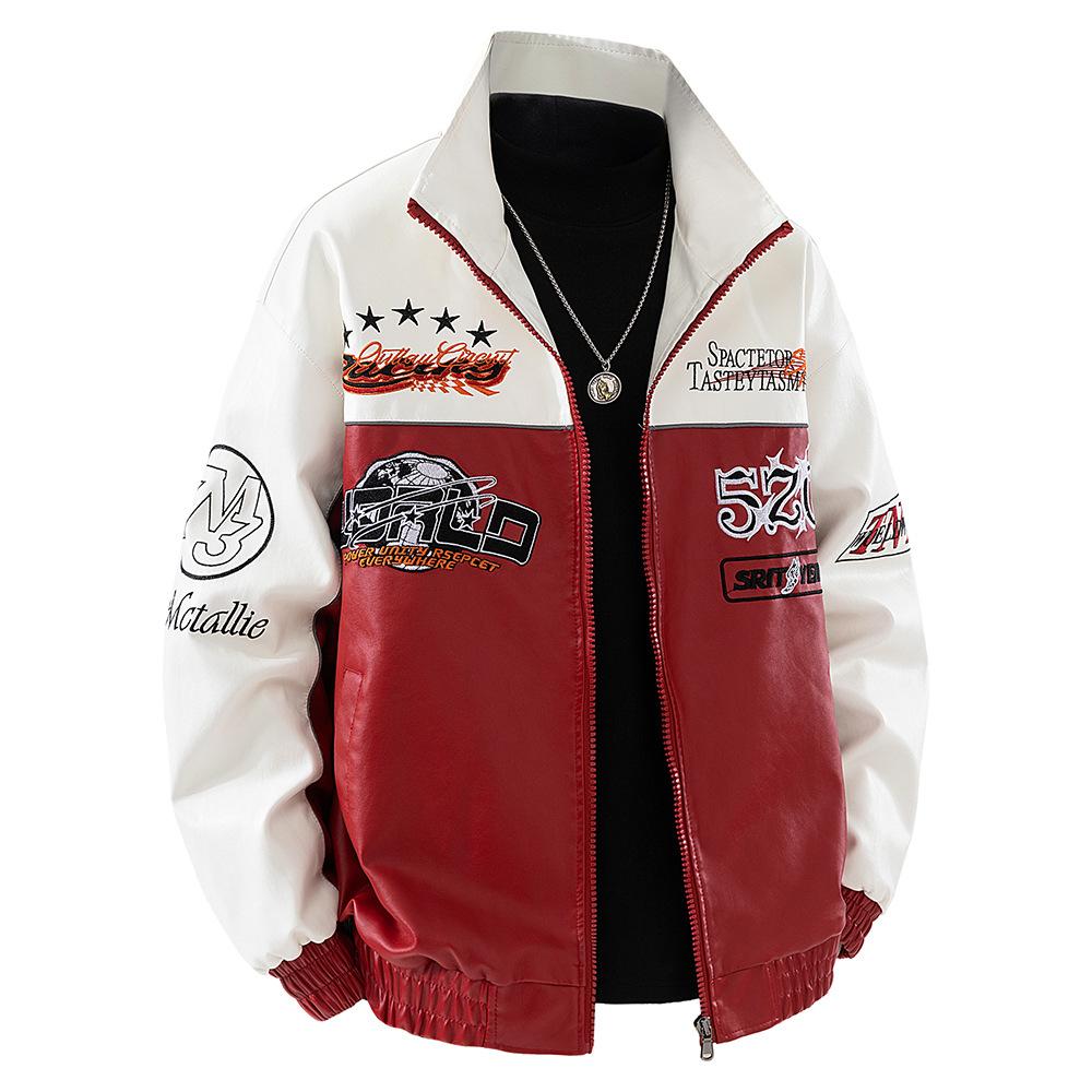 Мужская кожаная куртка со стойкой воротником, мужская весенне-осенняя американская ретро универсальная куртка на молнии из искусственной кожи M белый
Мужская кожаная куртка со стойкой воротником, мужская весенне-осенняя американская ретро универсальная куртка на молнии из искусственной кожи M белый