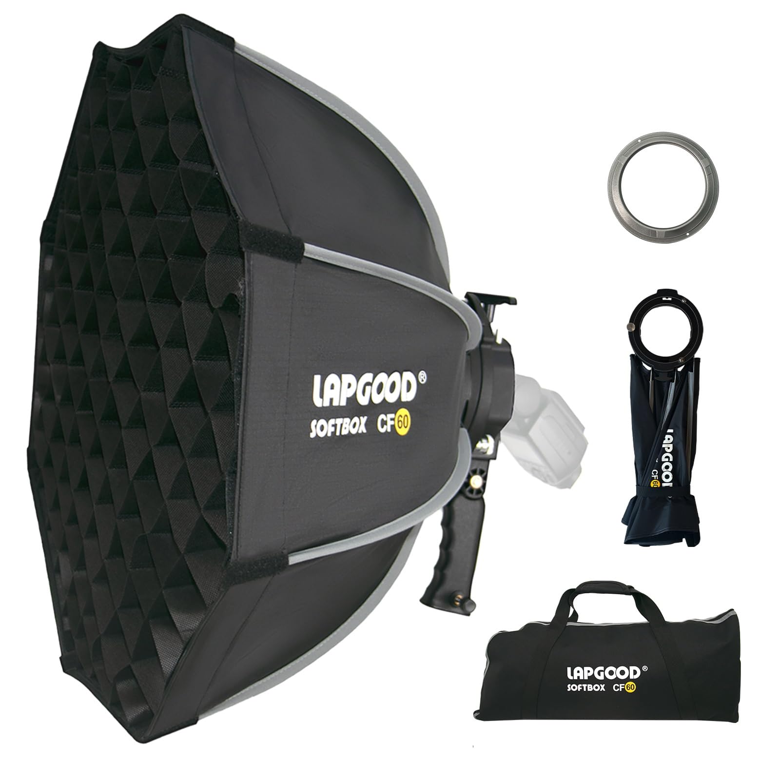 Softbox octagon 60 ручной складной софтбокс с сотами, совместимый со стойкой Bowens V850II V850III V AD200pro и другими светодиодными видеостойками Bowens
Softbox octagon 60 ручной складной софтбокс с сотами, совместимый со стойкой Bowens V850II V850III V AD200pro и другими светодиодными видеостойками Bowens