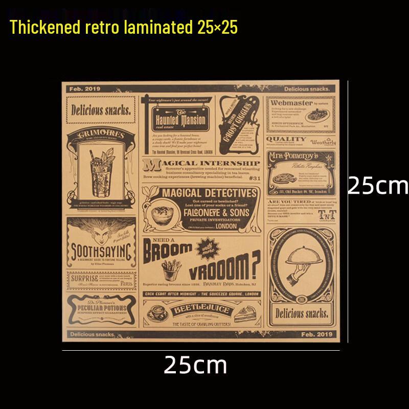 Disposable Oil-Proof Food Wrapping Paper with English Newspaper Print
Disposable Oil-Proof Food Wrapping Paper with English Newspaper Print