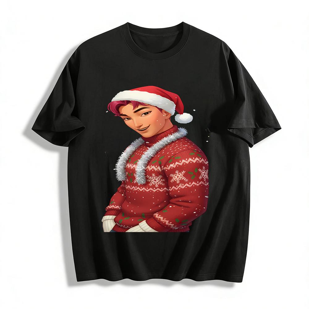 Christmas Style Pink Boy Print Casual Top Trendy Unisex Pullover For Holiday Season Pure cotton T-shirt 6XL
Christmas Style Pink Boy Print Casual Top Trendy Unisex Pullover For Holiday Season Pure cotton T-shirt 6XL