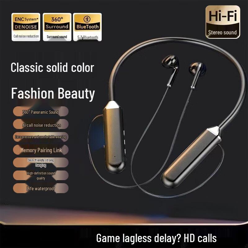 G07 Bluetooth Neckband Earphones: Dual Ear, Long Battery, Comfortable Fit, Noise Reduction, Stylish Design
G07 Bluetooth Neckband Earphones: Dual Ear, Long Battery, Comfortable Fit, Noise Reduction, Stylish Design