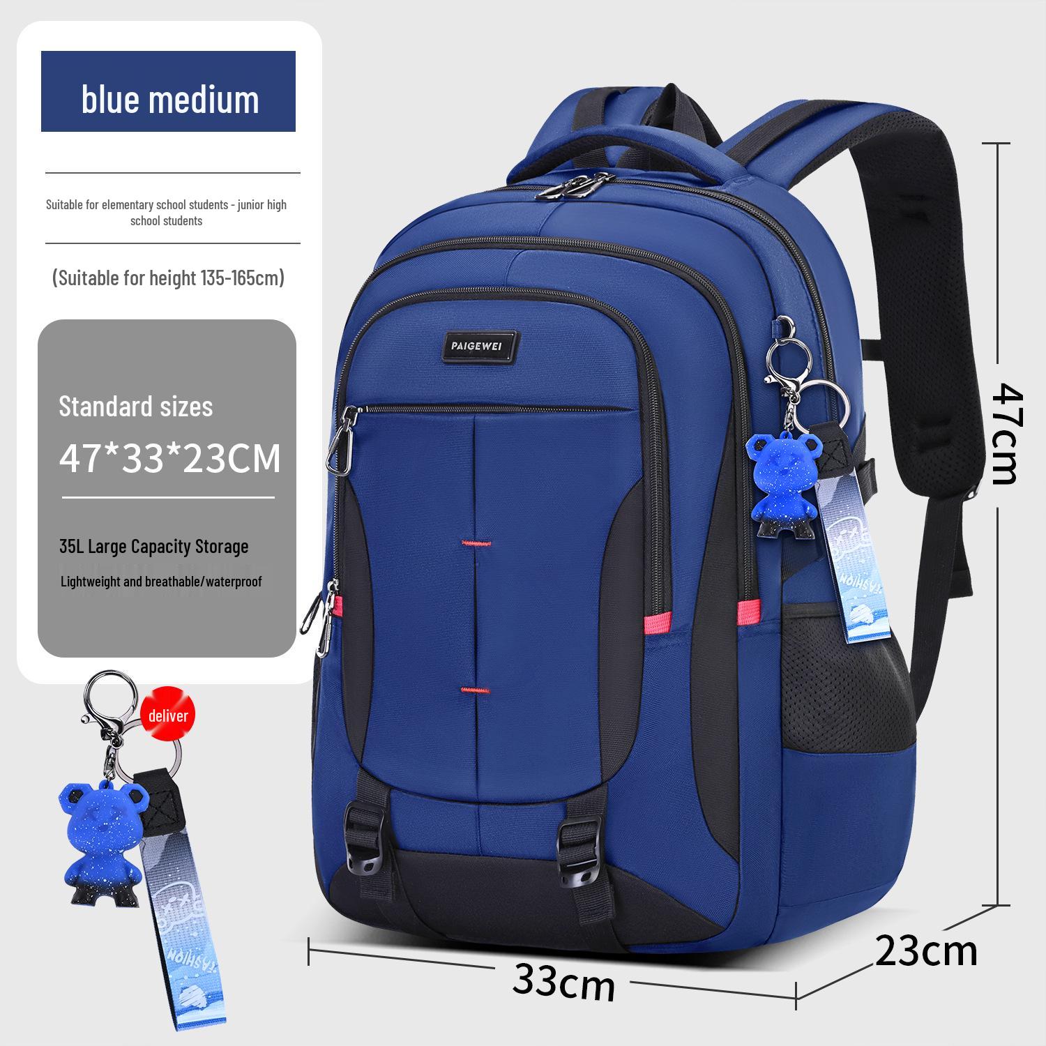 Spine Protection Large Capacity Backpack for Middle & High School Boys Backpack Only
Spine Protection Large Capacity Backpack for Middle & High School Boys Backpack Only