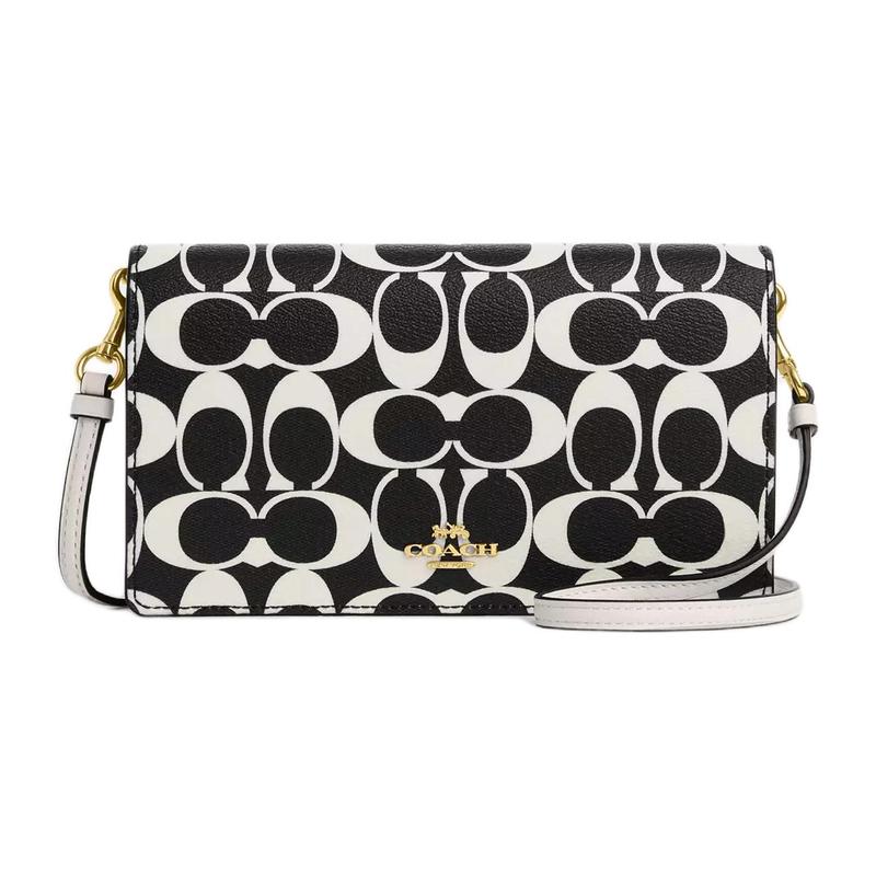 COACH Anna 20 brand logo commuter classic presbyopic card slot snap buckle canvas and leather crossbody bag small size women s black чорний
COACH Anna 20 brand logo commuter classic presbyopic card slot snap buckle canvas and leather crossbody bag small size women s black чорний