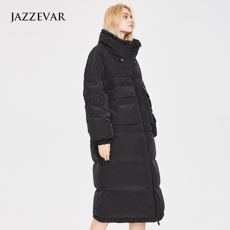 JAZZEVAR, зимняя утепленная белая куртка на утином пуху длиной до колена, женственное повседневное пальто
JAZZEVAR, зимняя утепленная белая куртка на утином пуху длиной до колена, женственное повседневное пальто