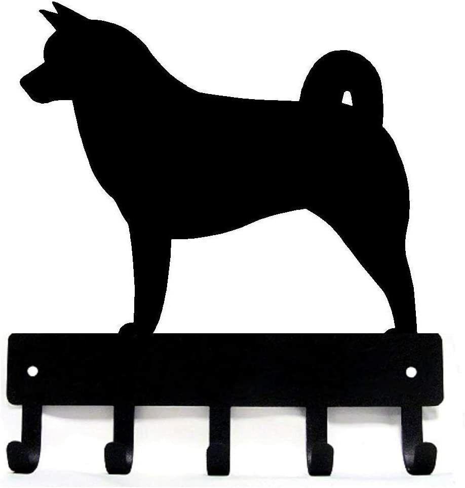 Akita Dog Key Rack & Leash Hanger - 9 дюймов Ширина / 6 дюймов Ширина Металлическая настенная обложка
Akita Dog Key Rack & Leash Hanger - 9 дюймов Ширина / 6 дюймов Ширина Металлическая настенная обложка