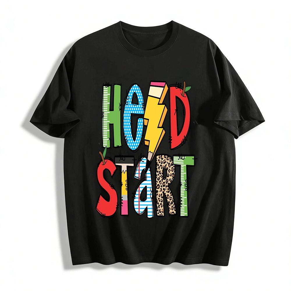 Back To School Head Start Print Casual Top For Kids Adults Pure cotton T-shirt XXS
Back To School Head Start Print Casual Top For Kids Adults Pure cotton T-shirt XXS
